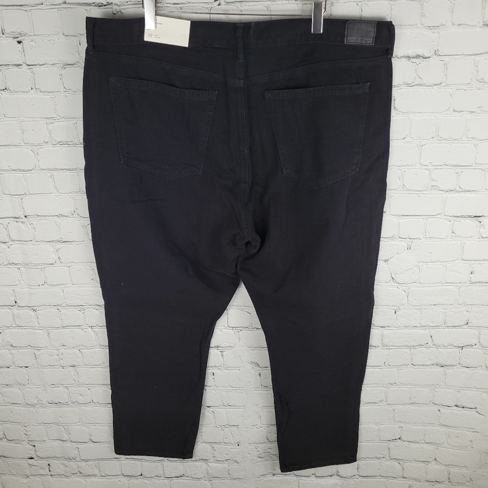 AMERICAN EAGLE | black high rise button fly jeans - size 20 short - Picture 2 of 10